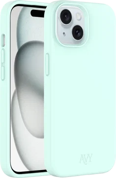 AVY Apple iPhone 15 Hoesje Liquid Silicone met MagSafe Matcha