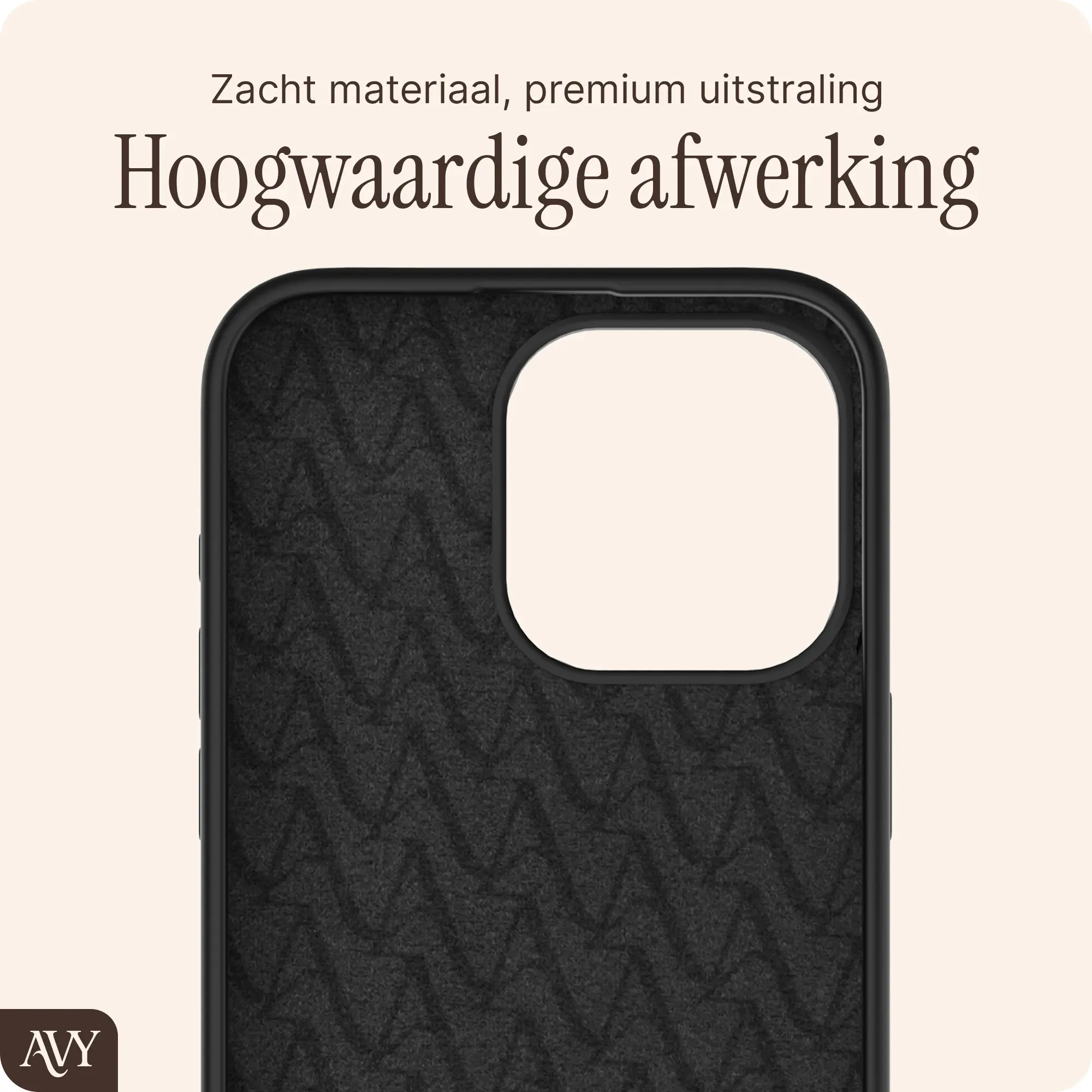 AVY Apple iPhone 15 Pro Hoesje Liquid Silicone met MagSafe Zwart afbeelding 10