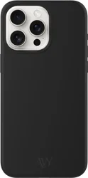 AVY Apple iPhone 15 Pro Hoesje Liquid Silicone met MagSafe Zwart afbeelding