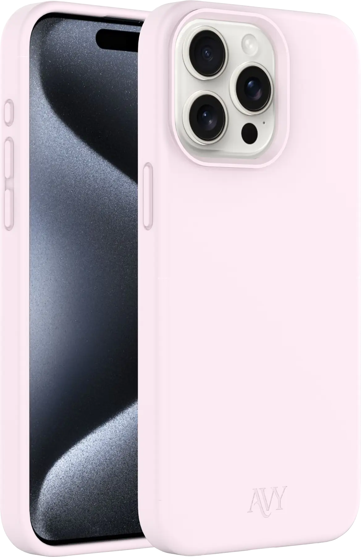 AVY Apple iPhone 15 Pro Hoesje Liquid Silicone met MagSafe Roze afbeelding 11