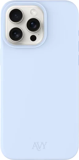 AVY Apple iPhone 15 Pro Hoesje Liquid Silicone met MagSafe Blauw afbeelding 1