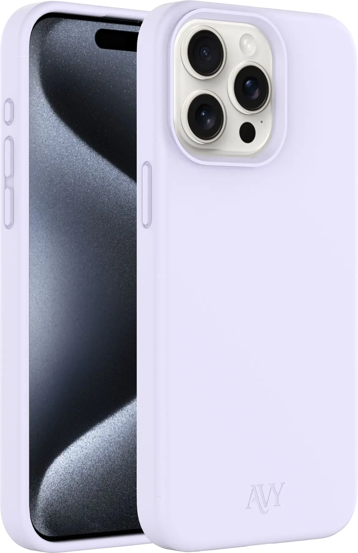 AVY Apple iPhone 15 Pro Hoesje Liquid Silicone met MagSafe Paars afbeelding 11