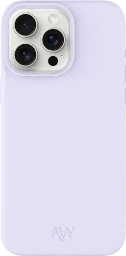 AVY Apple iPhone 15 Pro Hoesje Liquid Silicone met MagSafe Paars afbeelding 1