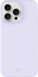 AVY Apple iPhone 15 Pro Hoesje Liquid Silicone met MagSafe Paars afbeelding