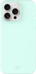 AVY Apple iPhone 15 Pro Hoesje Liquid Silicone met MagSafe Matcha afbeelding