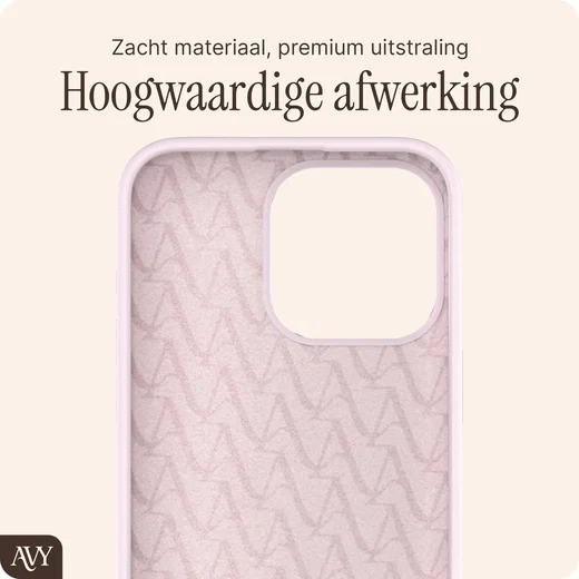AVY Apple iPhone 15 Pro Max Hoesje Liquid Silicone met MagSafe Roze afbeelding 10
