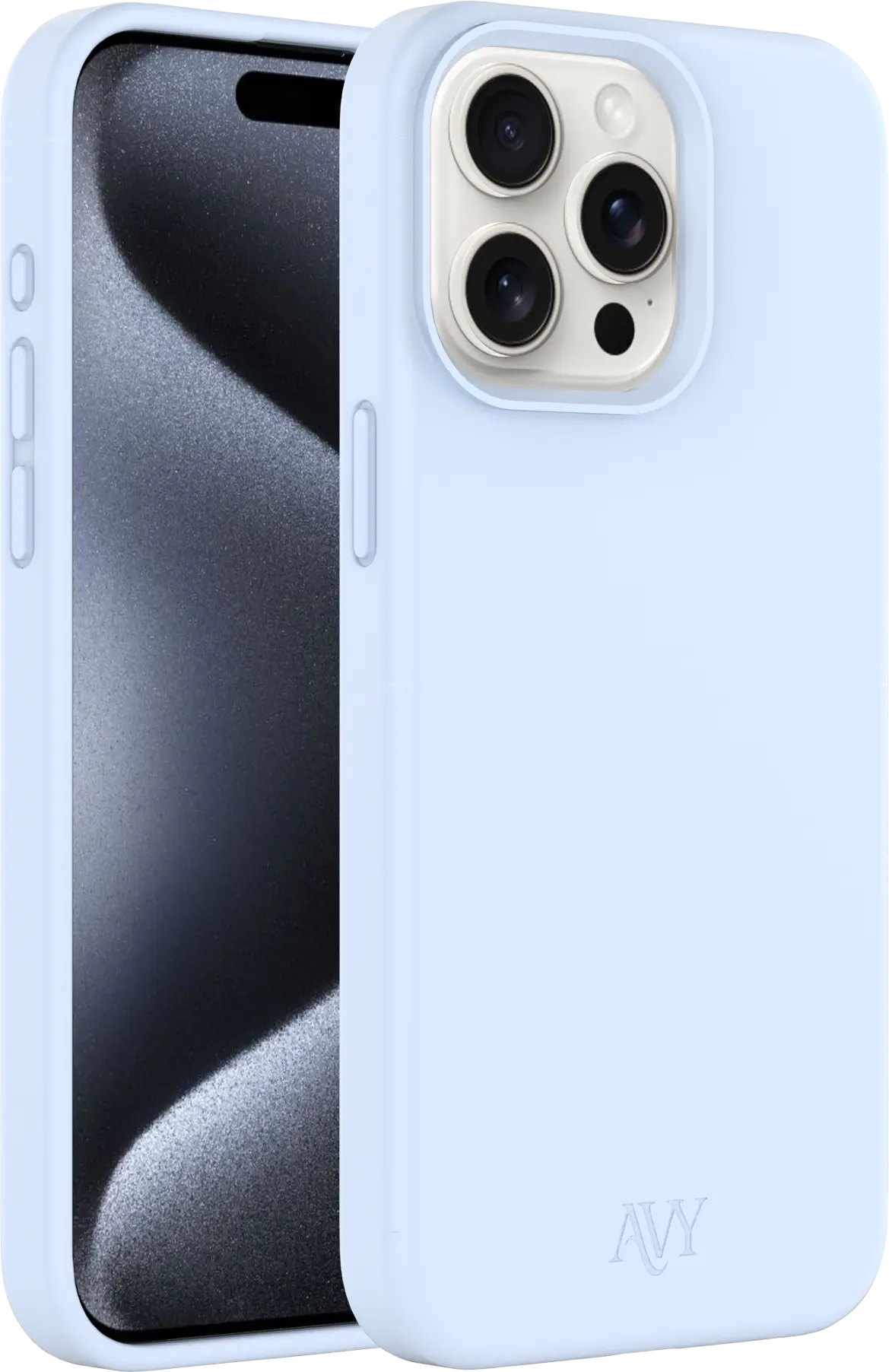 AVY Apple iPhone 15 Pro Max Hoesje Liquid Silicone met MagSafe Blauw afbeelding 11