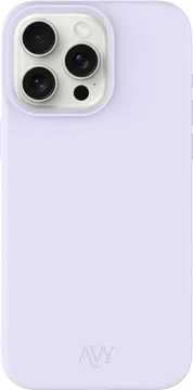 AVY Apple iPhone 15 Pro Max Hoesje Liquid Silicone met MagSafe Paars