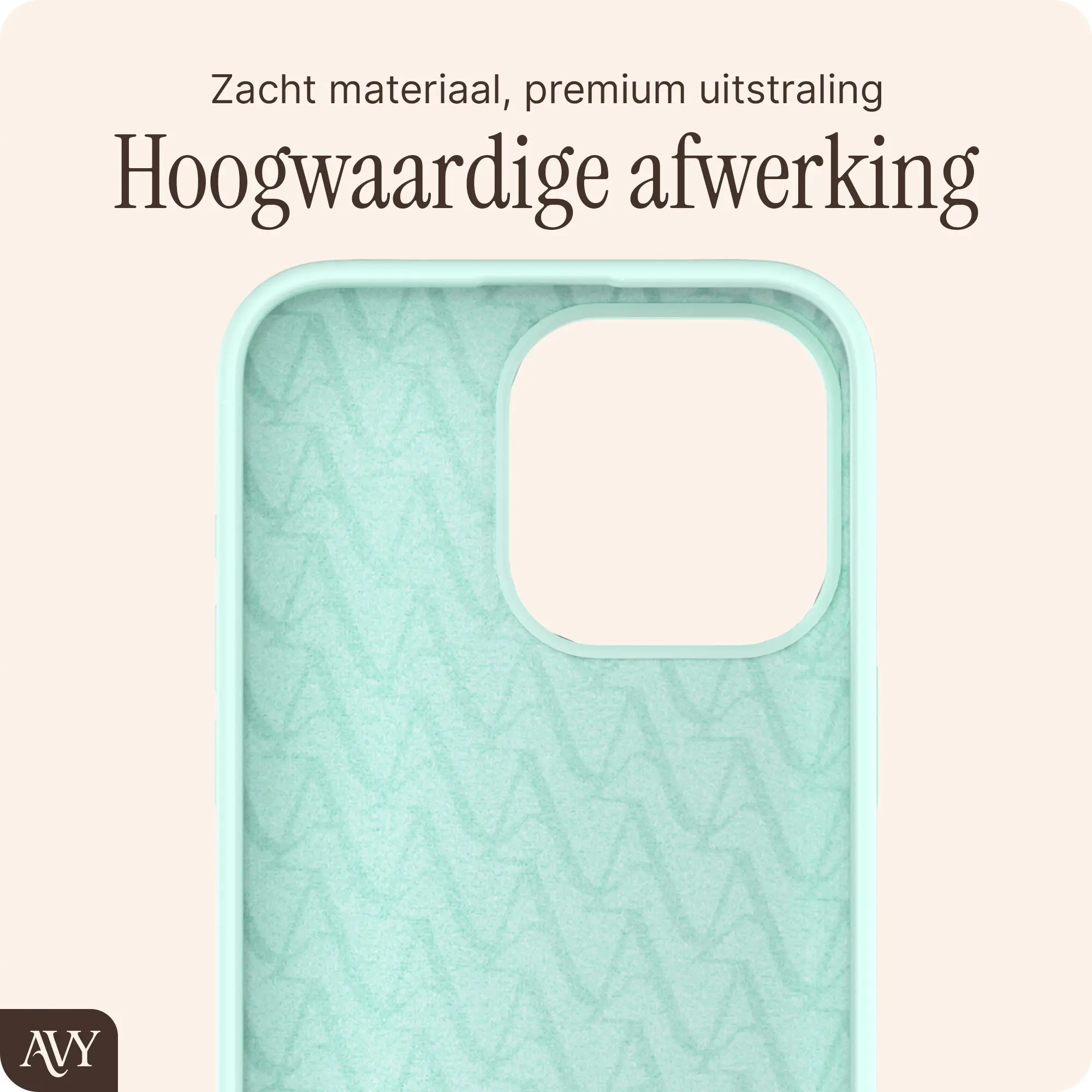 AVY Apple iPhone 15 Pro Max Hoesje Liquid Silicone met MagSafe Matcha afbeelding 10