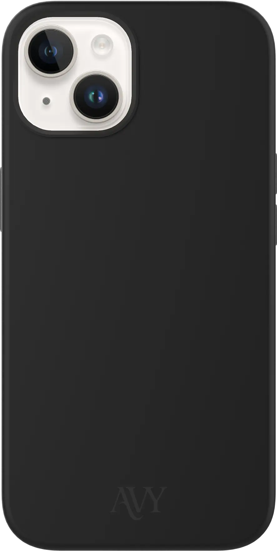 AVY Apple iPhone 14 / 13 Hoesje Liquid Silicone met MagSafe Zwart afbeelding 1