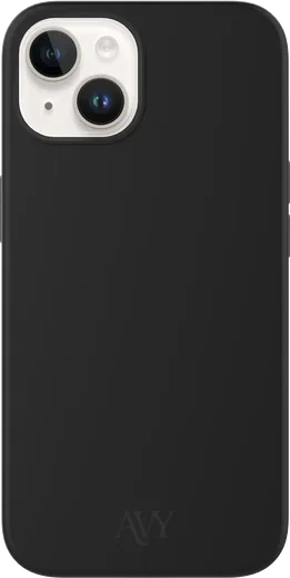 AVY Apple iPhone 14 / 13 Hoesje Liquid Silicone met MagSafe Zwart afbeelding 1