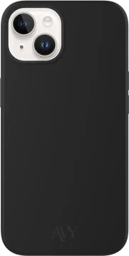 AVY Apple iPhone 14 / 13 Hoesje Liquid Silicone met MagSafe Zwart