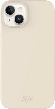 AVY Apple iPhone 14 / 13 Hoesje Liquid Silicone met MagSafe Beige