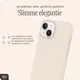 AVY Apple iPhone 14 / 13 Hoesje Liquid Silicone met MagSafe Beige afbeelding 9