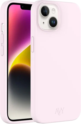 AVY Apple iPhone 14 / 13 Hoesje Liquid Silicone met MagSafe Roze afbeelding 10