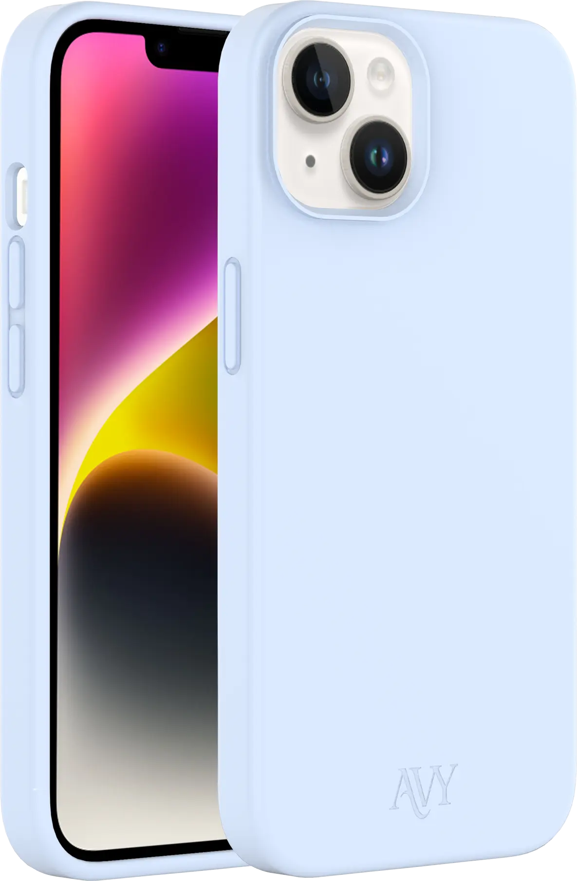 AVY Apple iPhone 14 / 13 Hoesje Liquid Silicone met MagSafe Blauw afbeelding 10