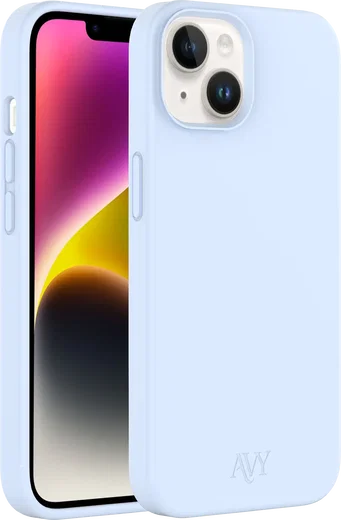 AVY Apple iPhone 14 / 13 Hoesje Liquid Silicone met MagSafe Blauw afbeelding 10