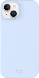 AVY Apple iPhone 14 / 13 Hoesje Liquid Silicone met MagSafe Blauw afbeelding
