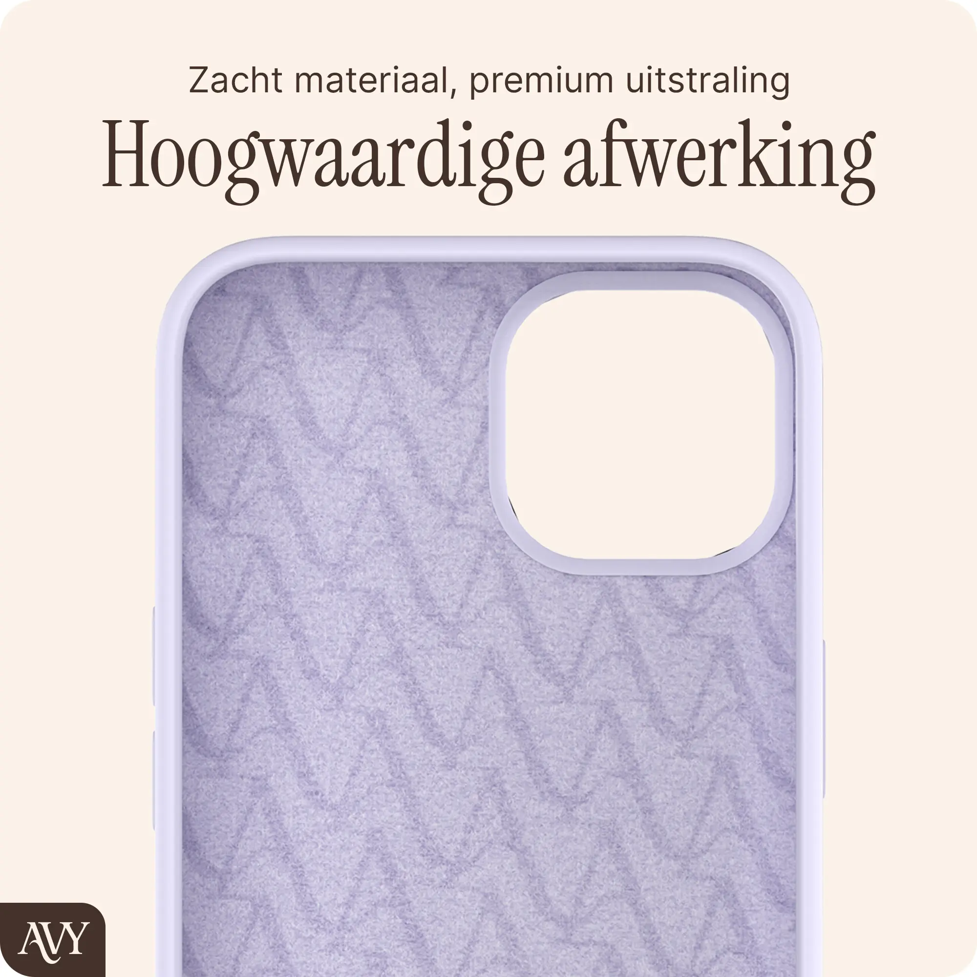 AVY Apple iPhone 14 / 13 Hoesje Liquid Silicone met MagSafe Paars afbeelding 9