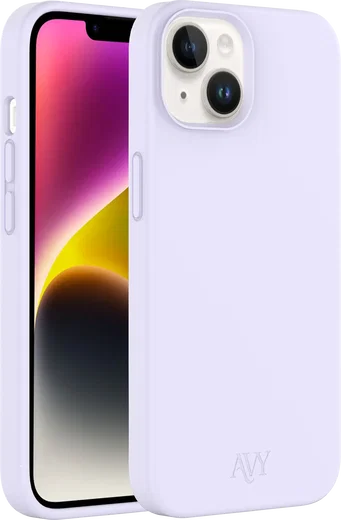 AVY Apple iPhone 14 / 13 Hoesje Liquid Silicone met MagSafe Paars afbeelding 10