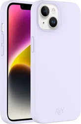 AVY Apple iPhone 14 / 13 Hoesje Liquid Silicone met MagSafe Paars afbeelding