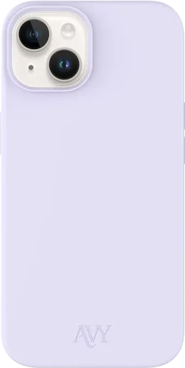 AVY Apple iPhone 14 / 13 Hoesje Liquid Silicone met MagSafe Paars afbeelding 1
