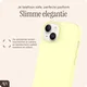 AVY Apple iPhone 14 / 13 Hoesje Liquid Silicone met MagSafe Butter Yellow afbeelding 8
