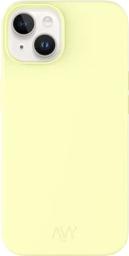 AVY Apple iPhone 14 / 13 Hoesje Liquid Silicone met MagSafe Butter Yellow