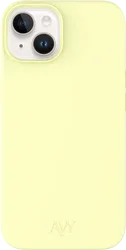 AVY Apple iPhone 14 / 13 Hoesje Liquid Silicone met MagSafe Butter Yellow afbeelding