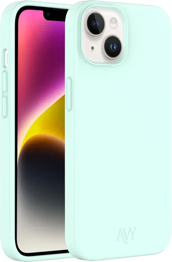 AVY Apple iPhone 14 / 13 Hoesje Liquid Silicone met MagSafe Matcha afbeelding 10