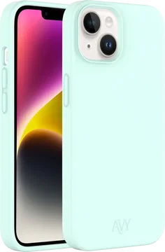 AVY Apple iPhone 14 / 13 Hoesje Liquid Silicone met MagSafe Matcha