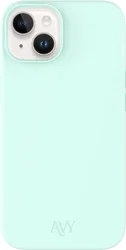 AVY Apple iPhone 14 / 13 Hoesje Liquid Silicone met MagSafe Matcha afbeelding