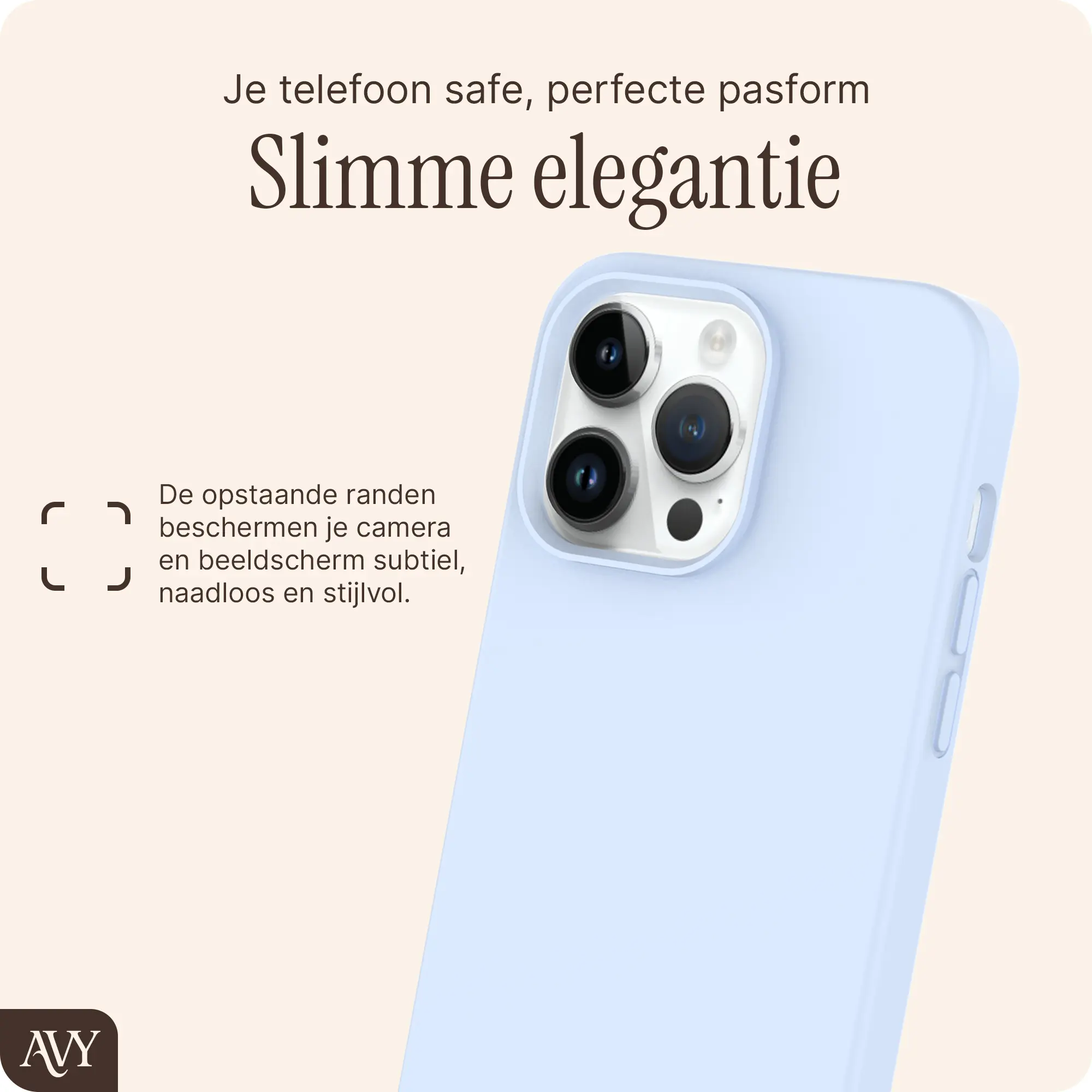 AVY Apple iPhone 14 Pro Hoesje Liquid Silicone met MagSafe Blauw afbeelding 9