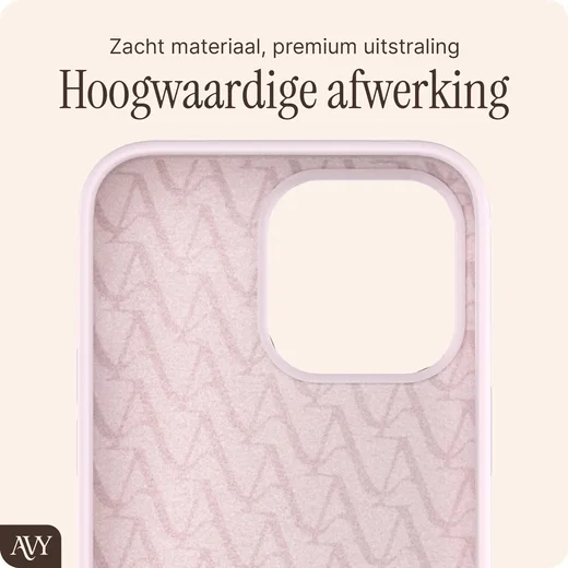 AVY Apple iPhone 14 Pro Max Hoesje Liquid Silicone met MagSafe Roze afbeelding 10