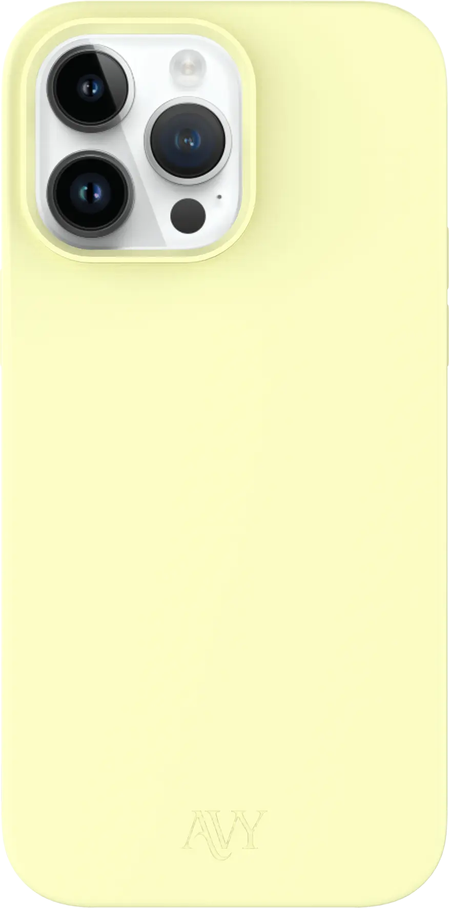 AVY Apple iPhone 14 Pro Max Hoesje Liquid Silicone met MagSafe Butter Yellow afbeelding 1