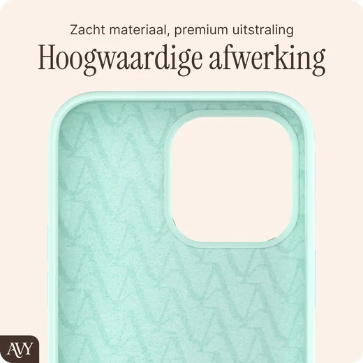 AVY Apple iPhone 14 Pro Max Hoesje Liquid Silicone met MagSafe Matcha afbeelding 10