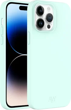 AVY Apple iPhone 14 Pro Max Hoesje Liquid Silicone met MagSafe Matcha