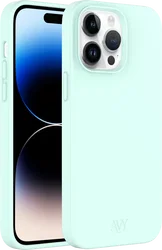 AVY Apple iPhone 14 Pro Max Hoesje Liquid Silicone met MagSafe Matcha afbeelding