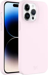 AVY Apple iPhone 13 Pro Hoesje Liquid Silicone met MagSafe Roze afbeelding