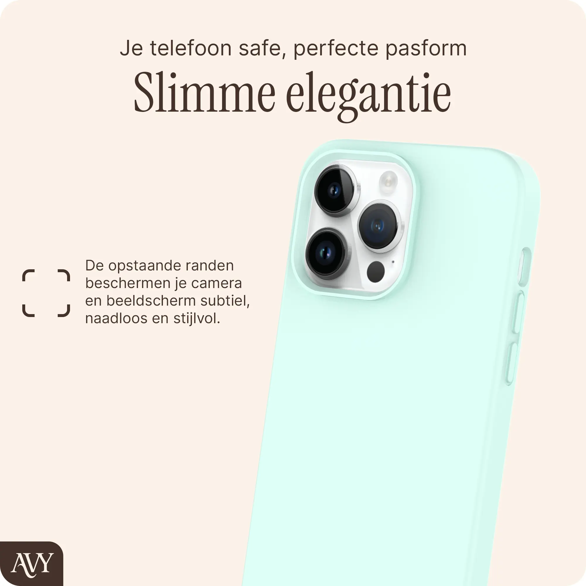 AVY Apple iPhone 13 Pro Hoesje Liquid Silicone met MagSafe Matcha afbeelding 9