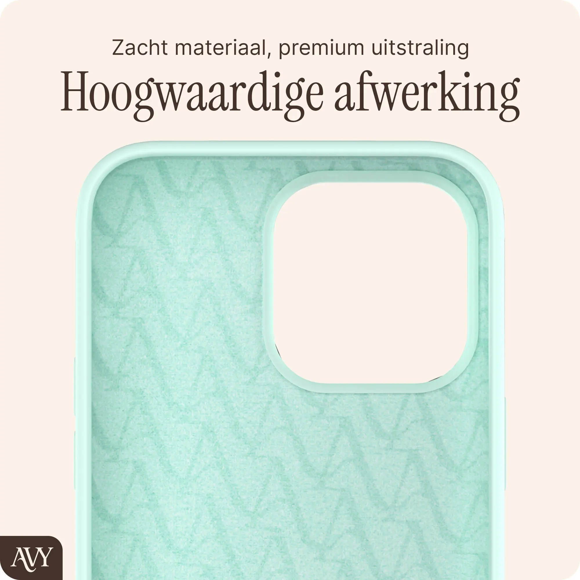 AVY Apple iPhone 13 Pro Hoesje Liquid Silicone met MagSafe Matcha afbeelding 10