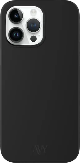 AVY Apple iPhone 13 Pro Max Hoesje Liquid Silicone met MagSafe Zwart afbeelding 1