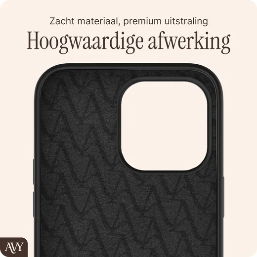 AVY Apple iPhone 13 Pro Max Hoesje Liquid Silicone met MagSafe Zwart afbeelding 10
