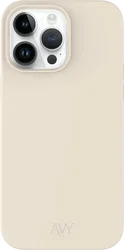AVY Apple iPhone 13 Pro Max Hoesje Liquid Silicone met MagSafe Beige afbeelding