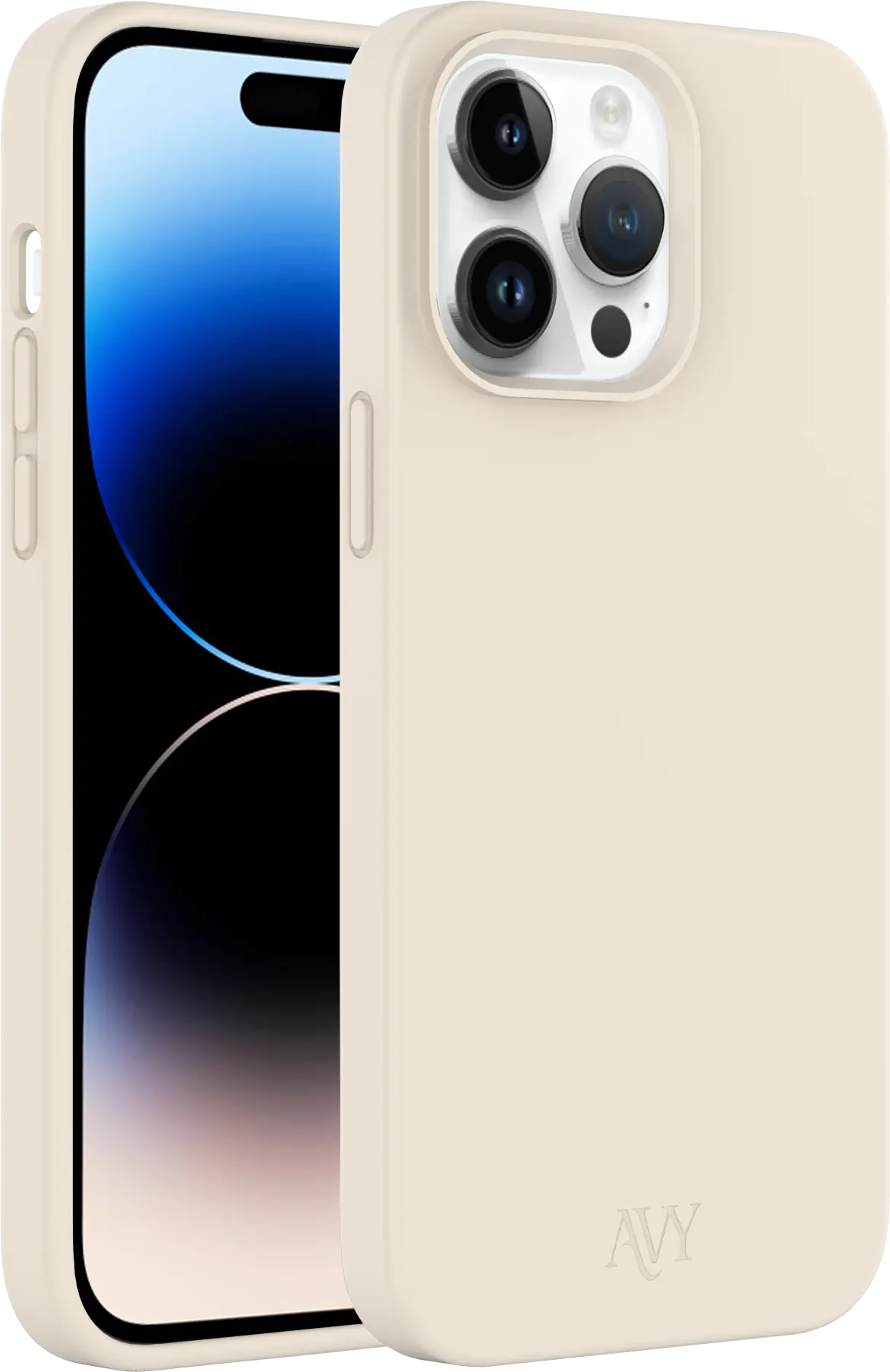 AVY Apple iPhone 13 Pro Max Hoesje Liquid Silicone met MagSafe Beige afbeelding 11