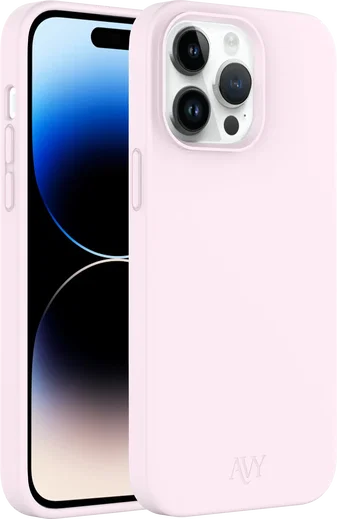 AVY Apple iPhone 13 Pro Max Hoesje Liquid Silicone met MagSafe Roze afbeelding 11
