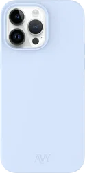 AVY Apple iPhone 13 Pro Max Hoesje Liquid Silicone met MagSafe Blauw afbeelding