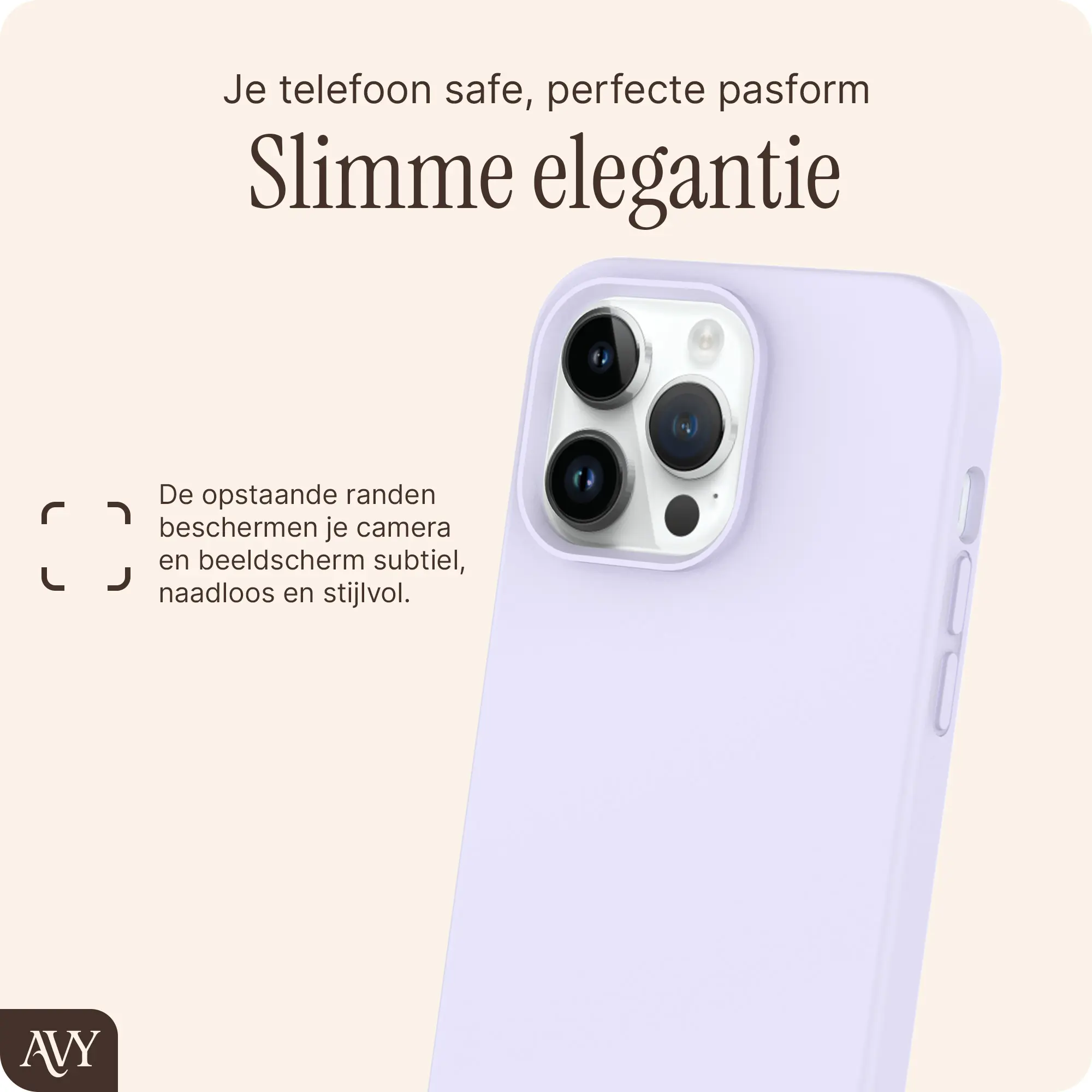 AVY Apple iPhone 13 Pro Max Hoesje Liquid Silicone met MagSafe Paars afbeelding 9