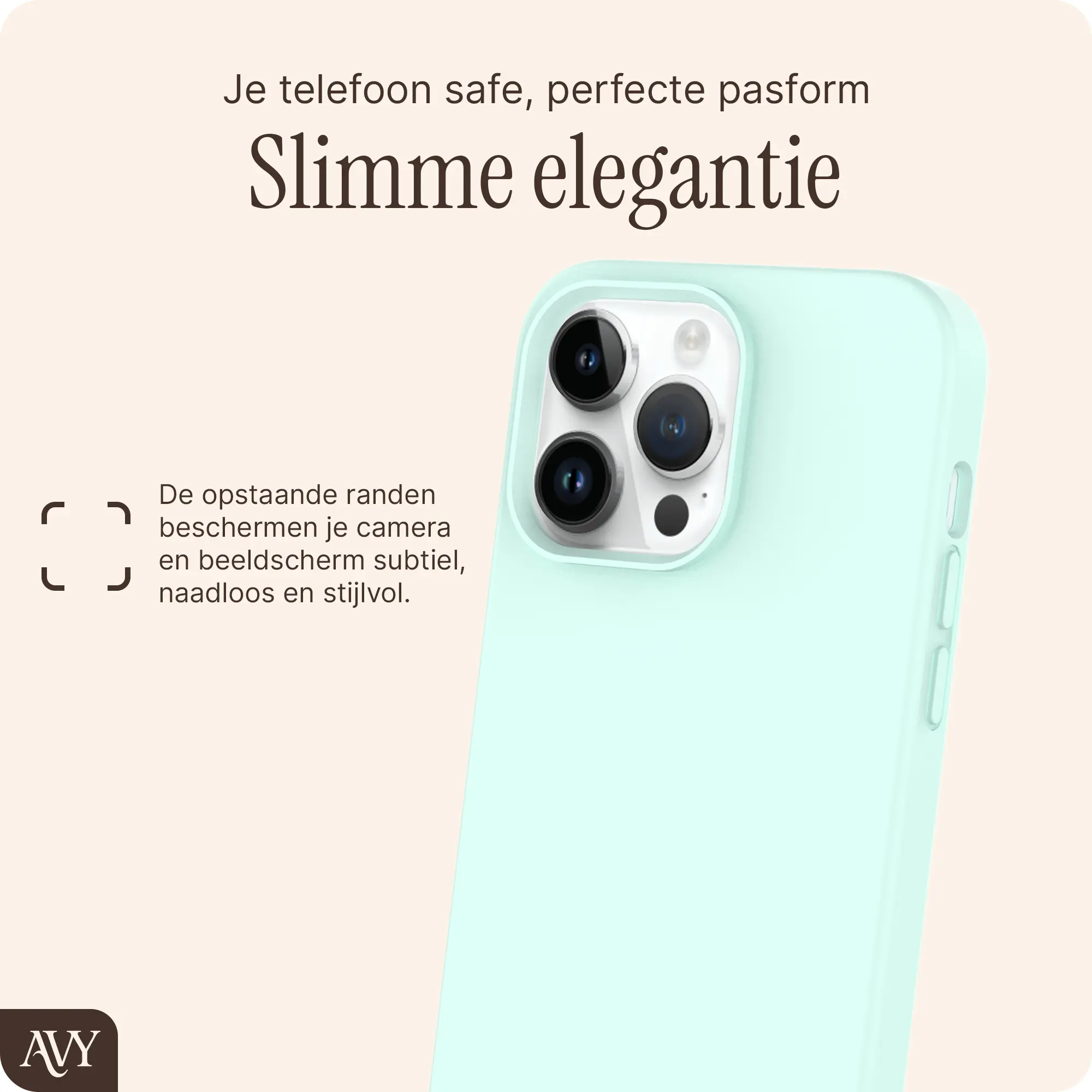 AVY Apple iPhone 13 Pro Max Hoesje Liquid Silicone met MagSafe Matcha afbeelding 9