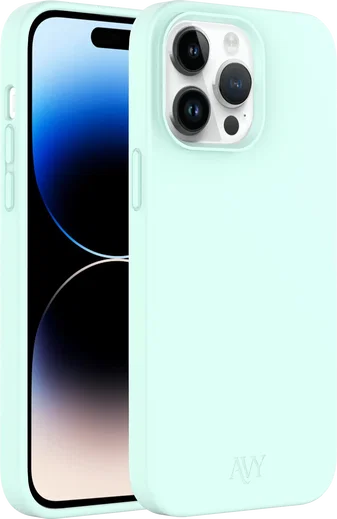 AVY Apple iPhone 13 Pro Max Hoesje Liquid Silicone met MagSafe Matcha afbeelding 11